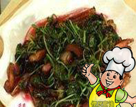 腊肉炒苋菜的做法
