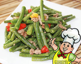 豇豆烧肉的做法