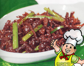 干煸牛肉丝的做法