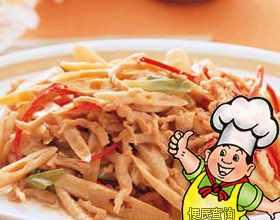 冬笋肉丝尖椒的做法